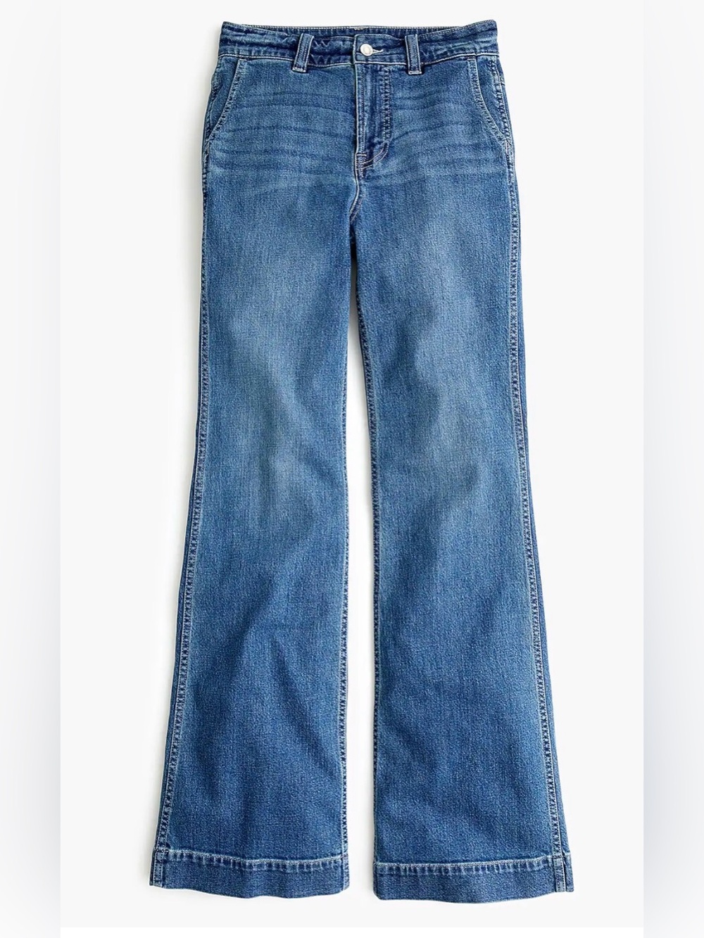 J. Crew Wide-Leg Trouser Jean Size 28 Flare Bell Bottom